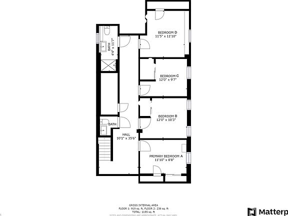 3rd image of 56 Hillside Pl Room C