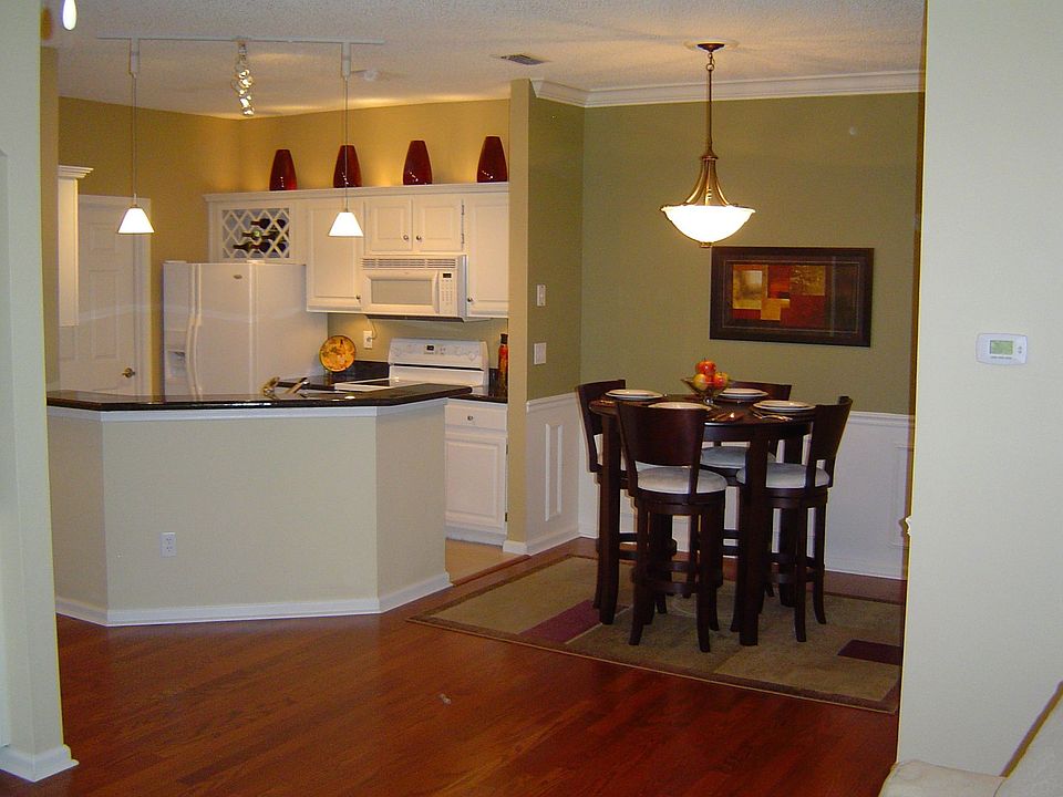 Udated kitchen and dining area with wainscoting
