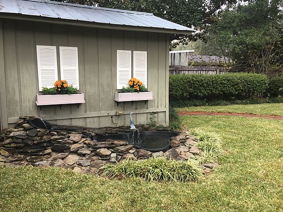 Pond and Storage shed