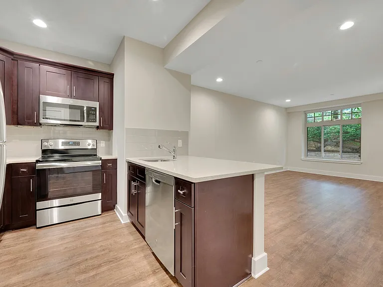 Kitchen With open Floor Plan Dining/Living Room