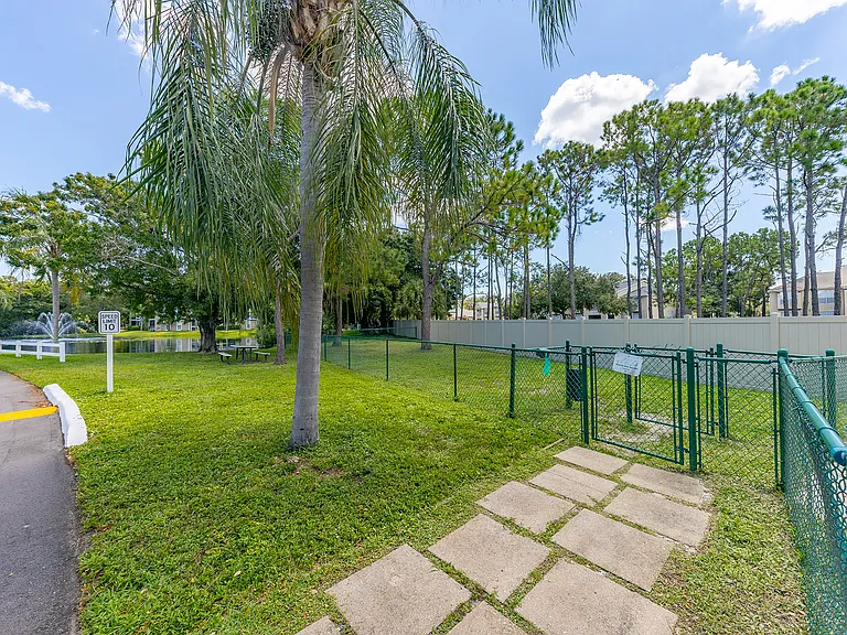 Two large fenced dog parks