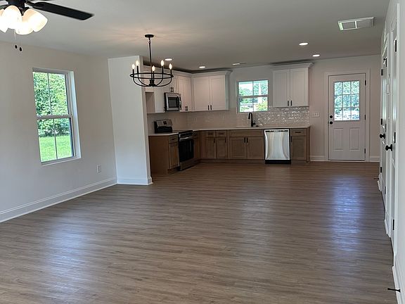 Living, dining and kitchen