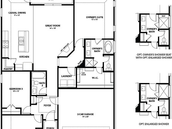 Explore luxury residential architecture with this single-family home s elegant floor plan design.