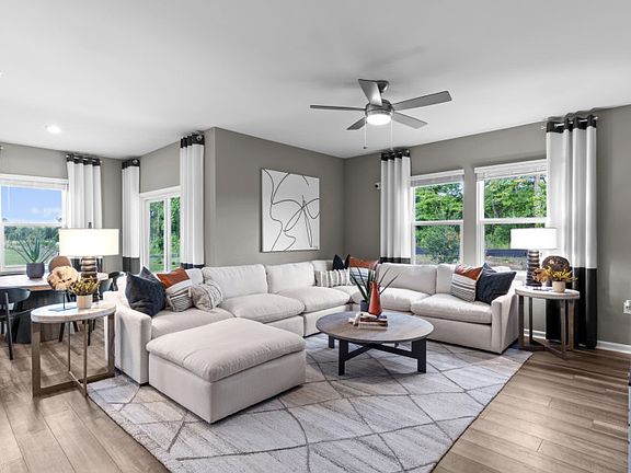 Large family room with plenty of room for entertaining