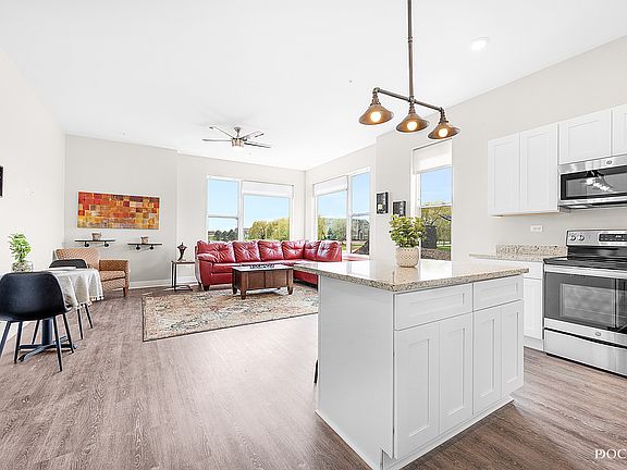 Open concept kitchen and family room