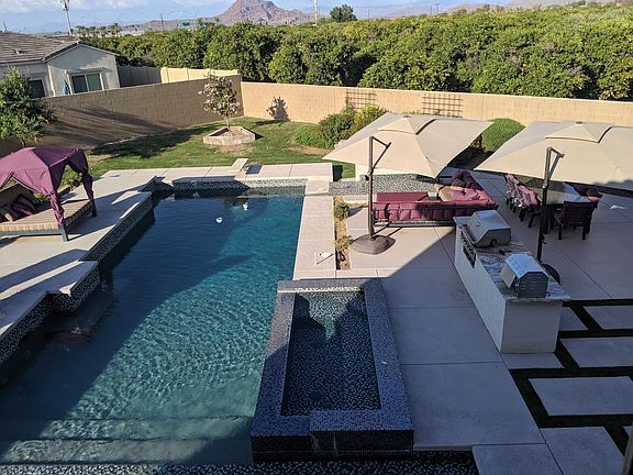 Orchards and view of Red Mtn
