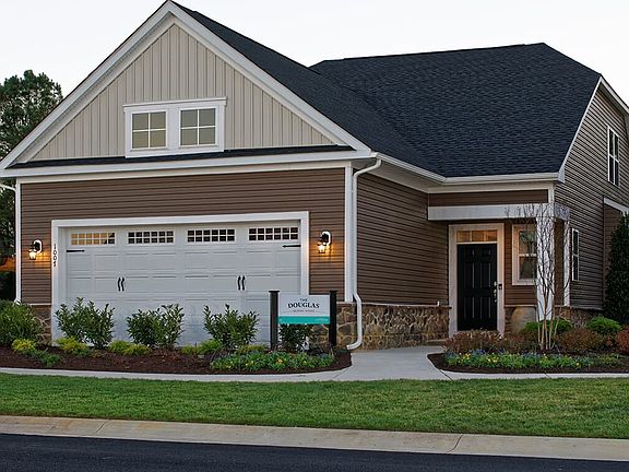 The exterior view of the Douglas at Lakeside at Trappe in Trappe MD