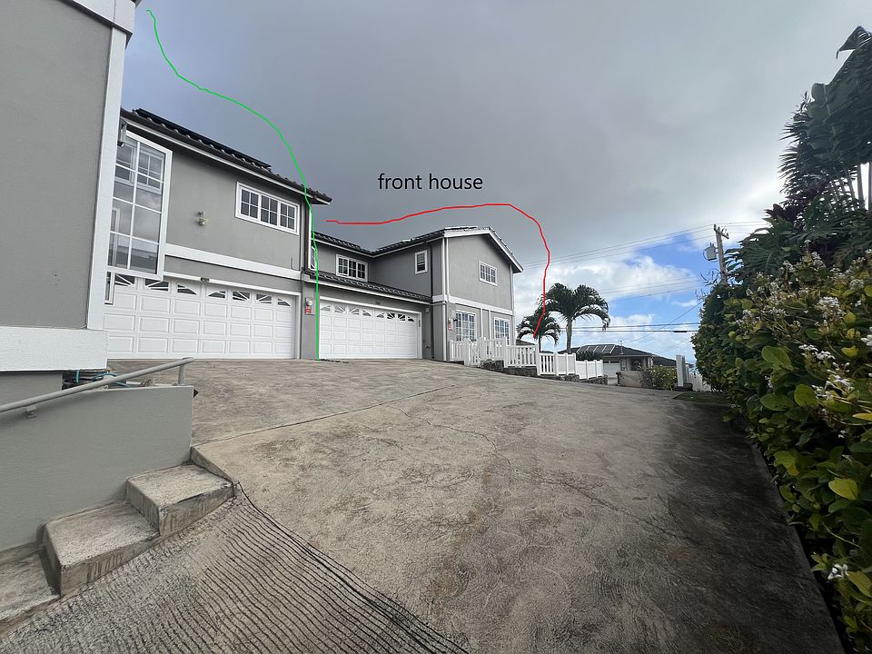 the houses share a driveway and wall - nothing else