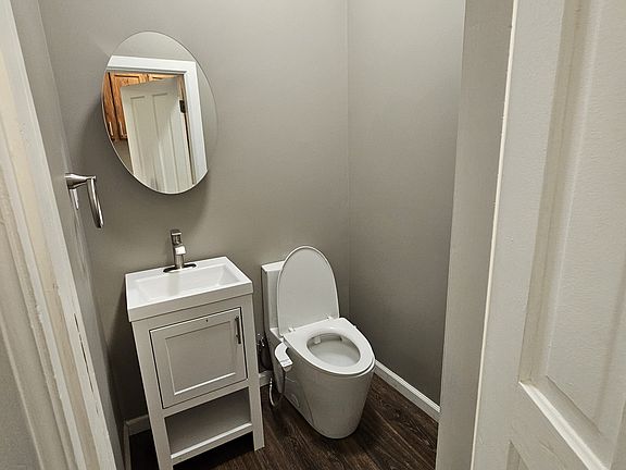 First floor half bath