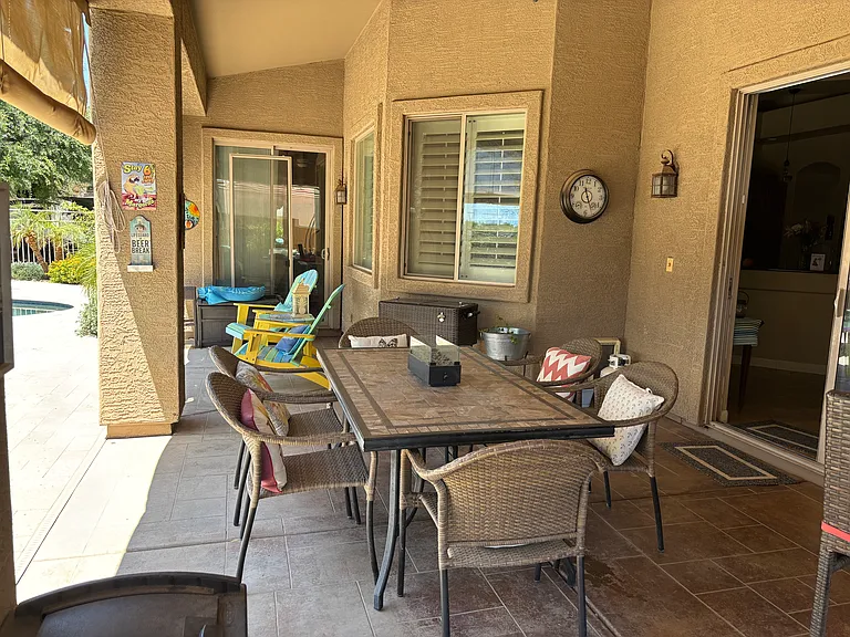 Covered patio
