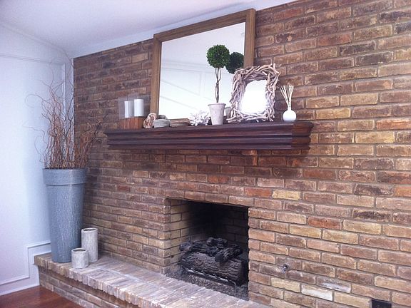 Gas fireplace in main living area