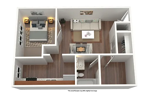 Floor plan 1B 1B
