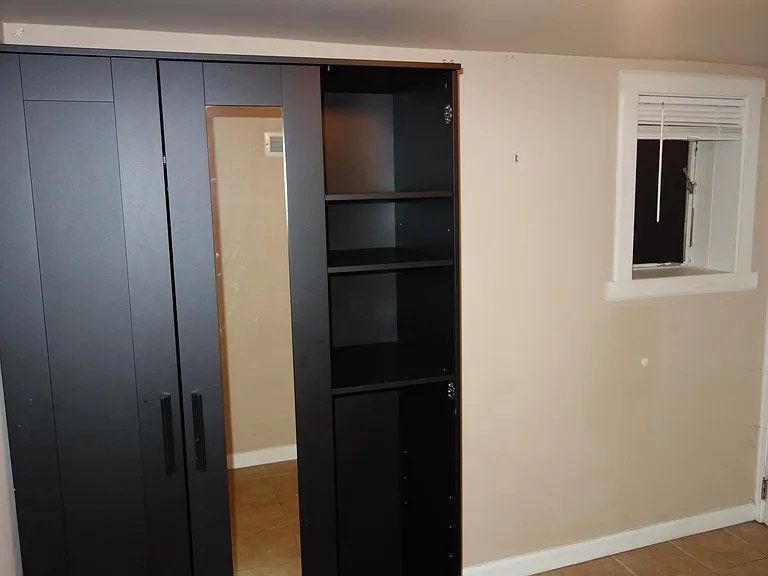 Bedroom closet and window