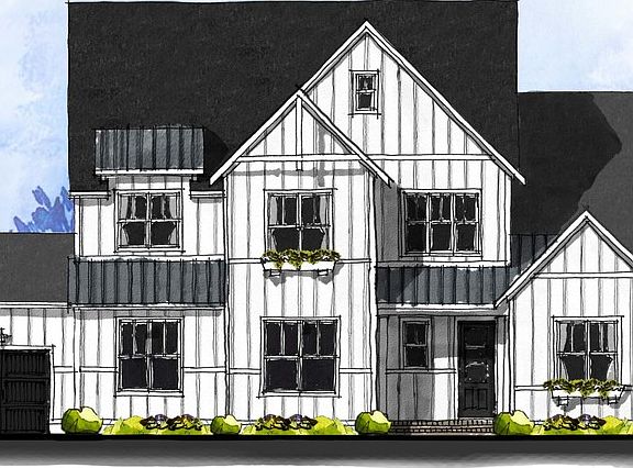 Monterey - Modern Farmhouse 3-Car Side Load Garage Note Renderings may show optional features