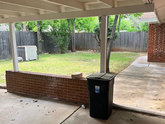 Covered patio area