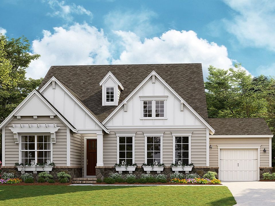 Covina - American Cottage a 3-Car Side Load Garage Note Renderings may show optional features