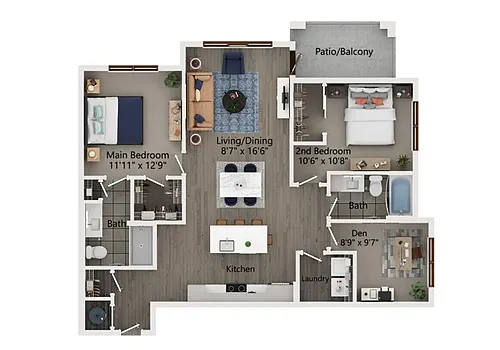 Floor plan B6-D