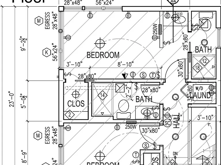 2nd floor bed and bath rooms