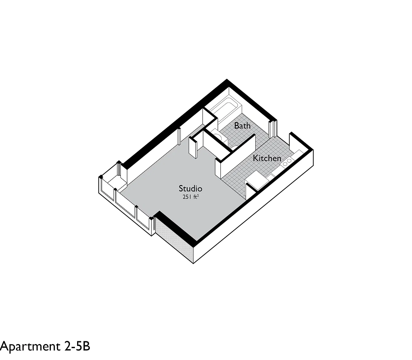 Studio, 550 sqft, $2,250 — Photo 1
