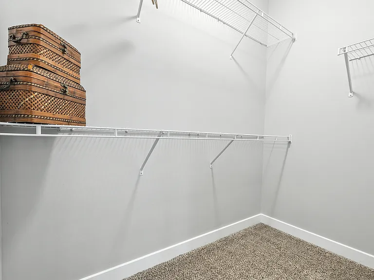 Organize with ease in spacious closets.