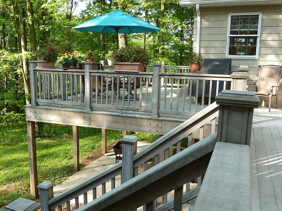 Deck across back of house