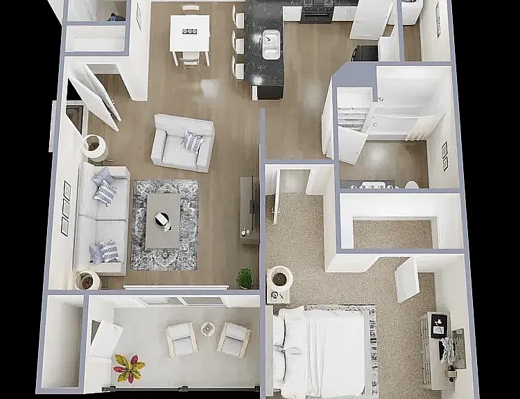 One bed One bath