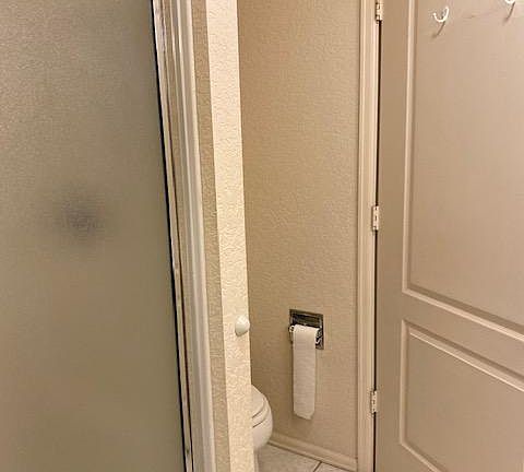 Master bathroom and shower