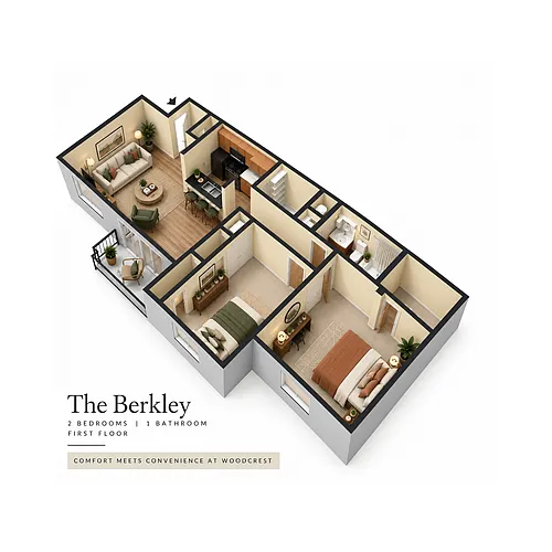 Floor plan The Berkley 1st Floor