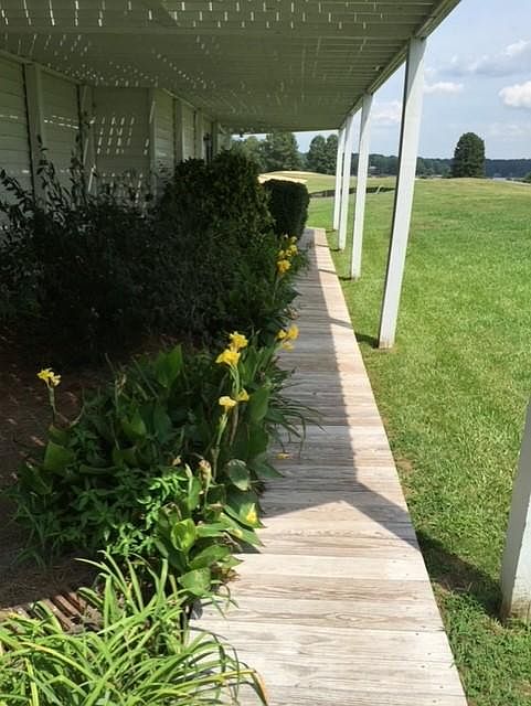 walkway to unit