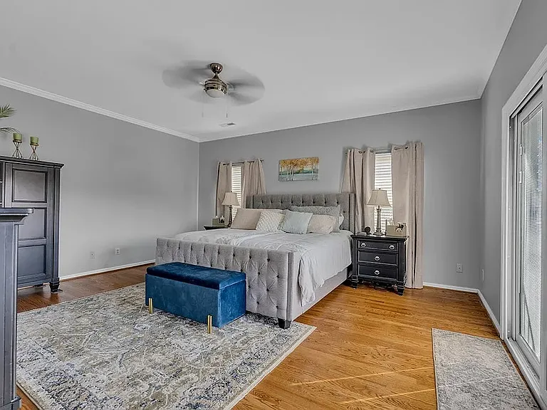 Master Bedroom upstairs over family room.
