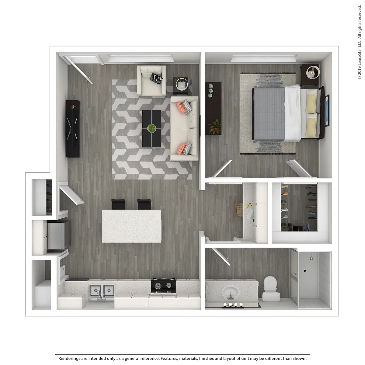 Floor plan 1 Bedroom