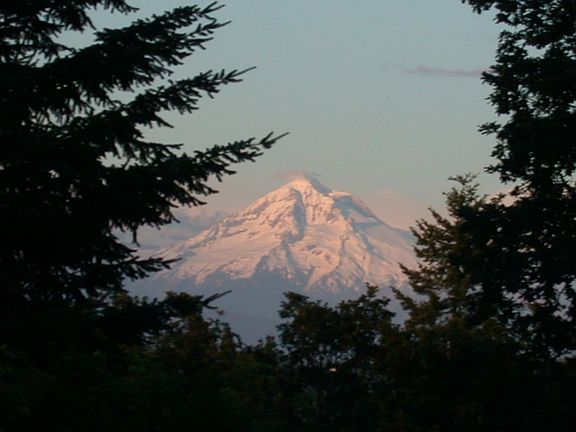 Mt Hood alpenglow