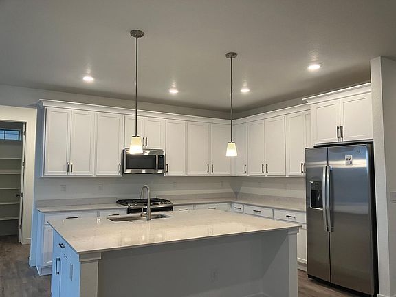 Spacious modern kitchen with big island for entertaining