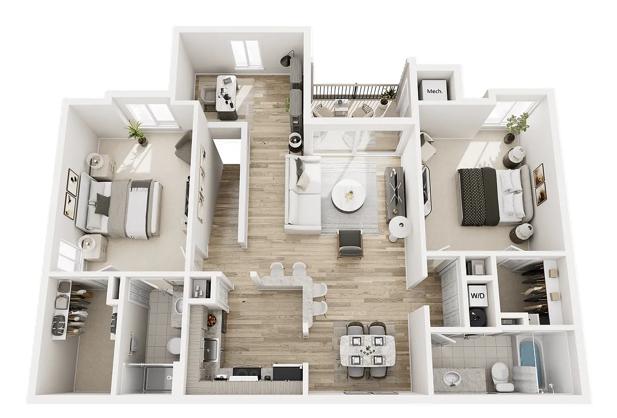 Floor plan 2BU