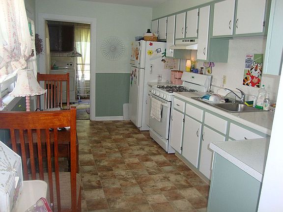 kitchen to back door/laundry area