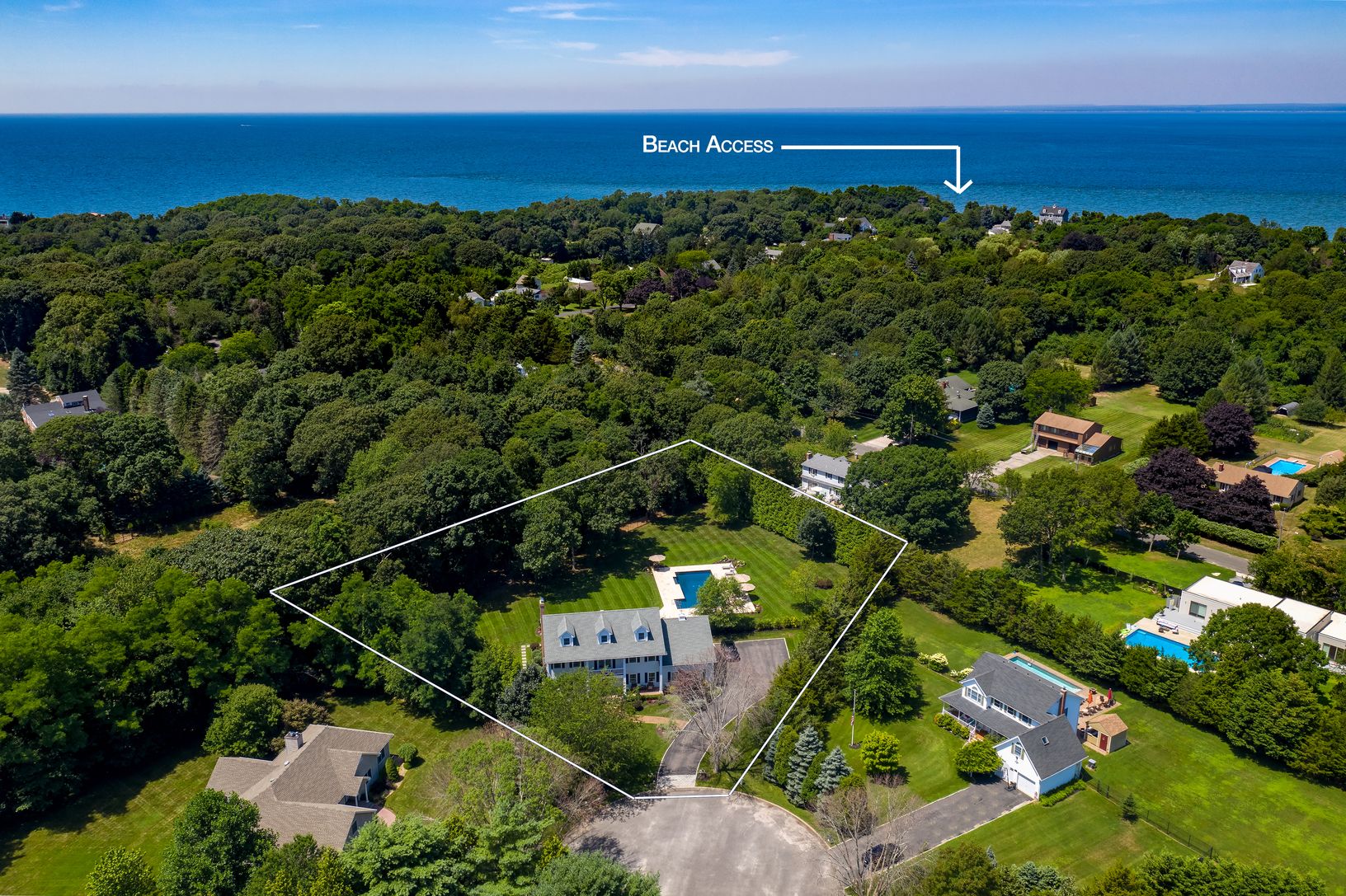  aerial and beach access