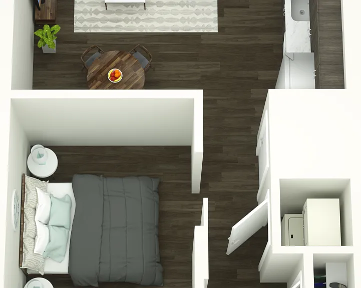 Porter Street - A1jr - 1 Beds - 1 Baths - 489 Sq. ft.