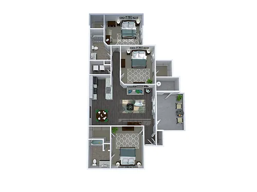 Floor plan C1 - C1 3X2