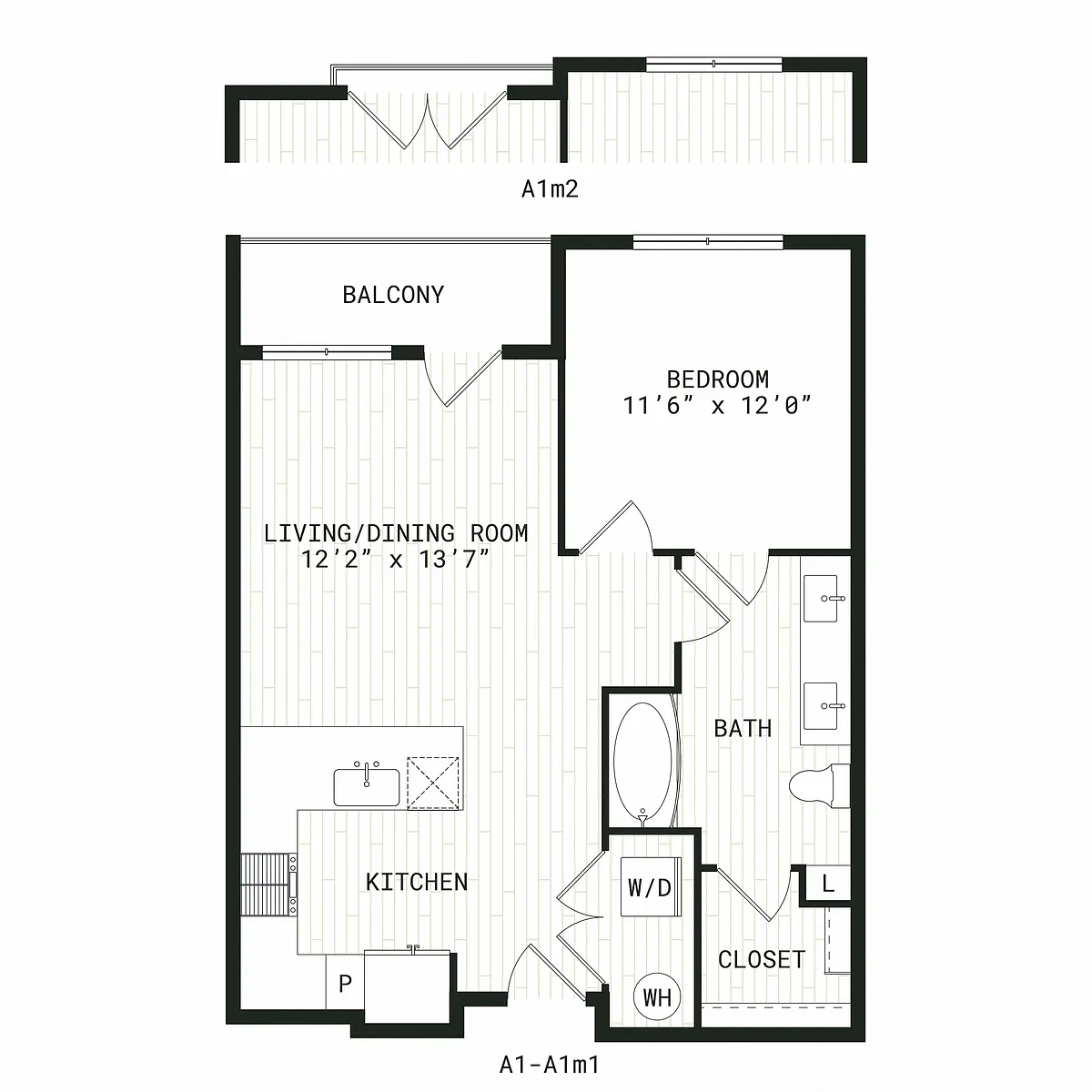 Floor plan A1m1