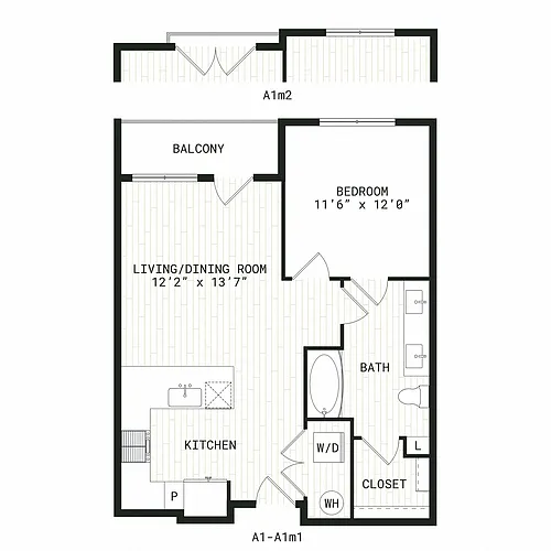 Floor plan A1m1