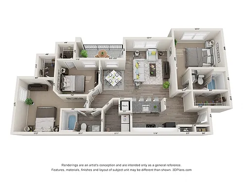 Floor plan Sunset Cay