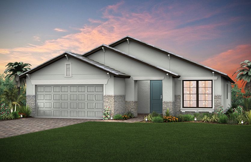 Exterior C2B with stone detail