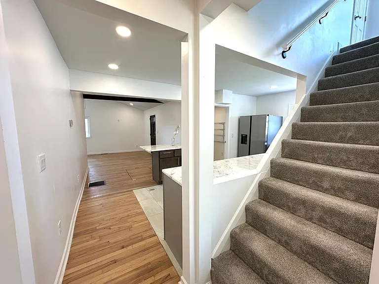 Stairs to private second floor