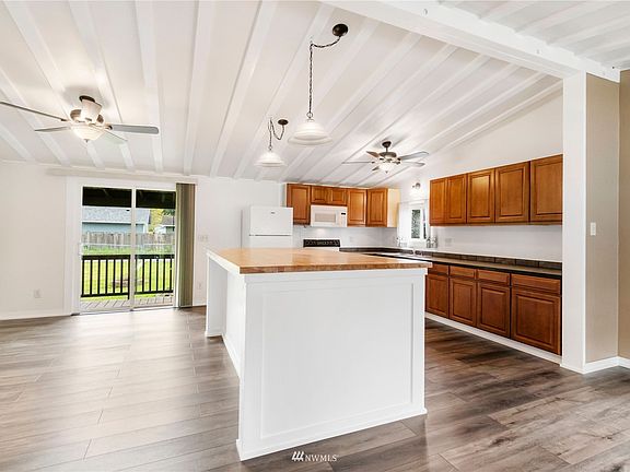 The kitchen has tons of counter space.