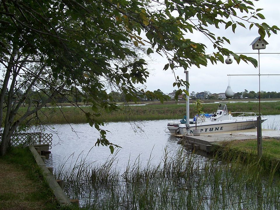 Tidal creek with dock.