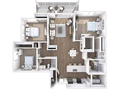 Floor plan C2A with Attached Garage
