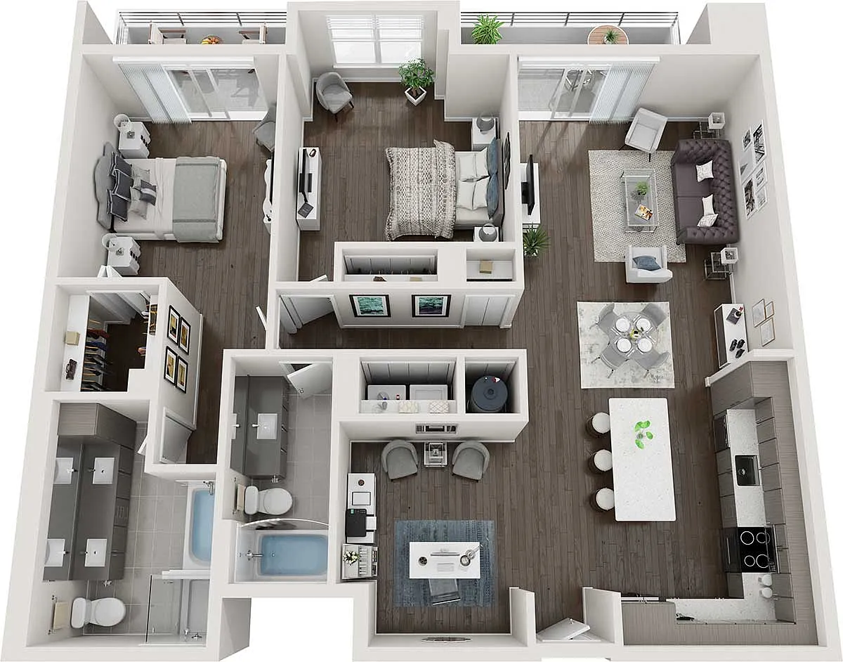 Floor plan B6D-1413