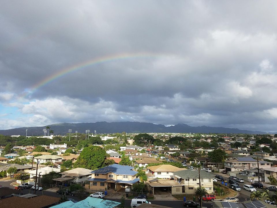 rainbow and mountain view!