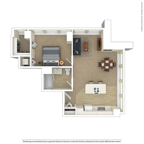 Floor plan 1 Bedroom