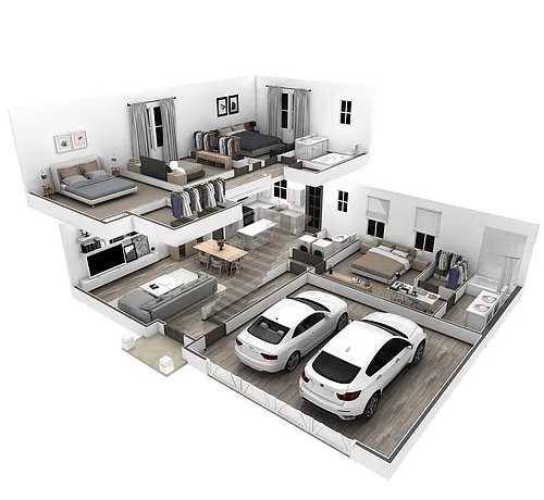 Floor plan 4BR Garden